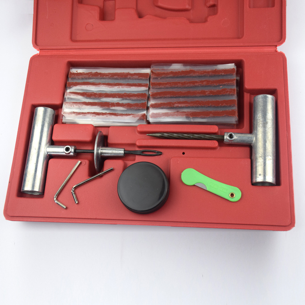 57pc Tire Repair Kit Diy Flat Car Truck Motorcycle Home - Miniatyr 2