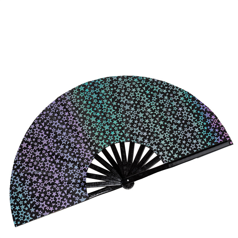 Title 2, Reflective Cloth Bamboo Fan Cool Reflective Fan...