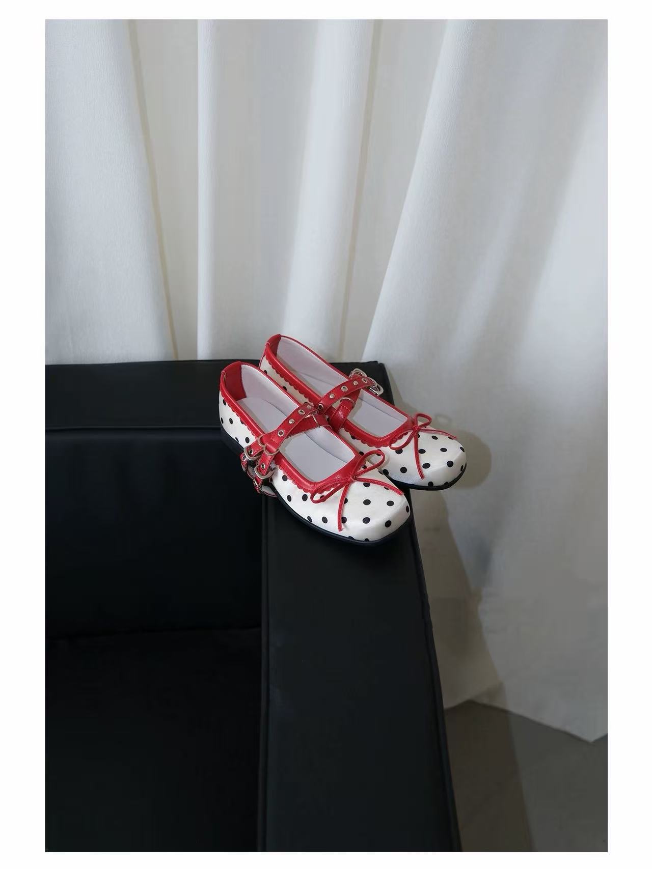 Polka Dot Mary Jane Flats, picture 2 of 6