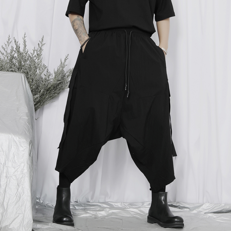 Title 2, Mens Japanese Loose Fitting Wide Leg Casual Pa...