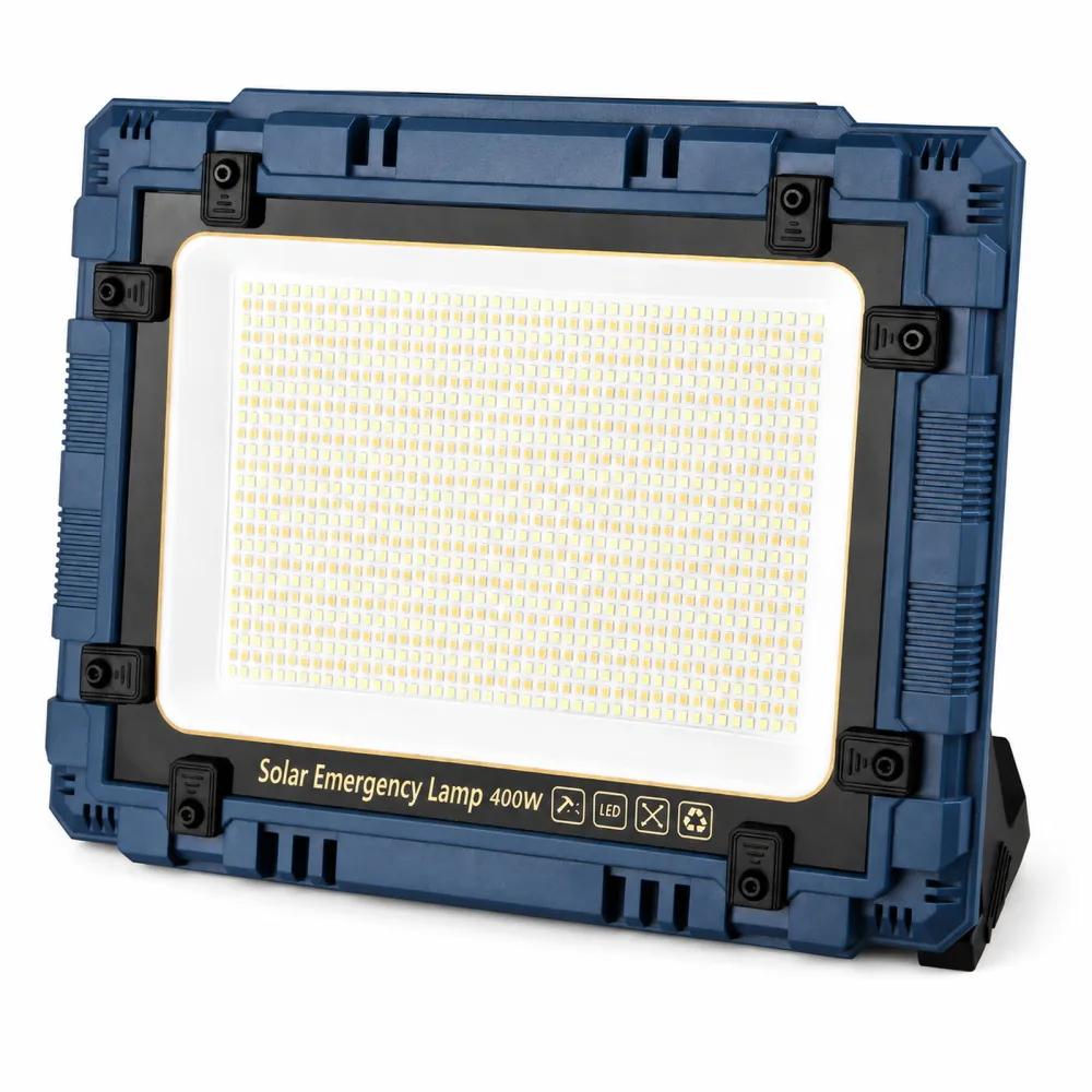 Solar Powered Rechargeable Battery Display Type C 18650 W8109 2 LED Safety Light OEM Lighting