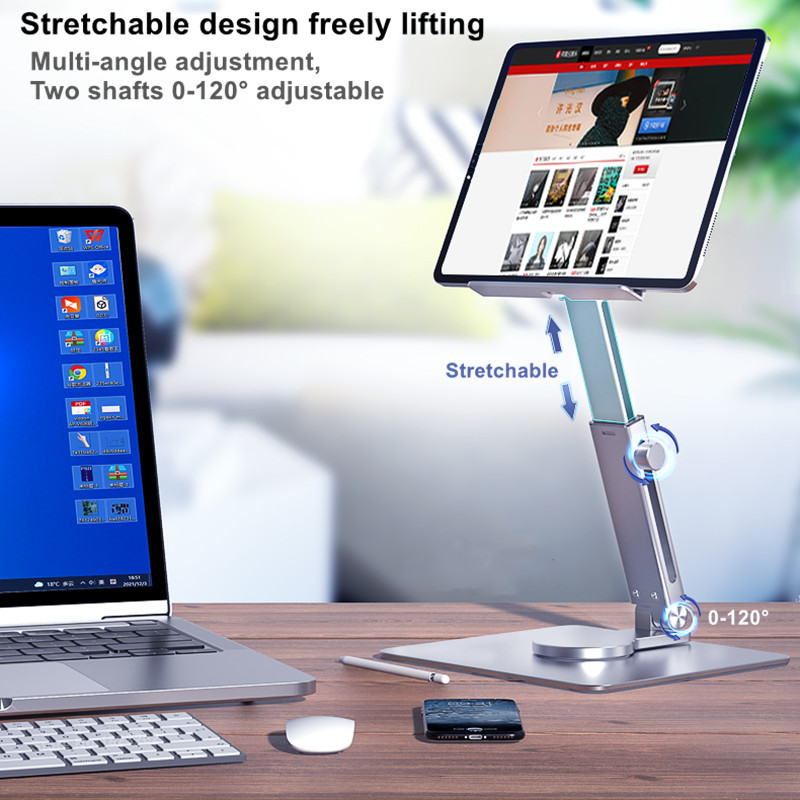 Tablet Computer Lifting And Retracting Portable Aluminum Alloy Bracket - Image 4
