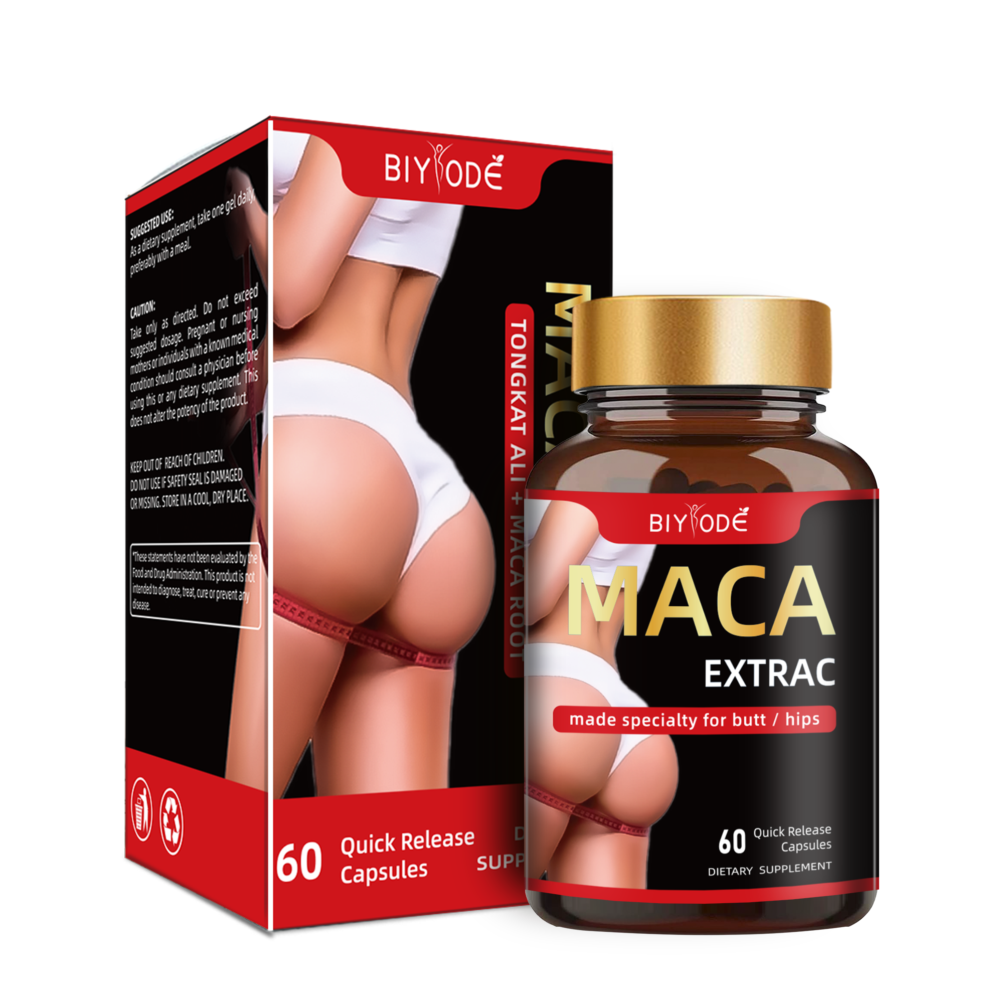 Black Maca Root For Hip And Butt Enlargement Ultimate Nature Ingredient Private Label Bbl Pills Capsule Original - Shop at LoveMi