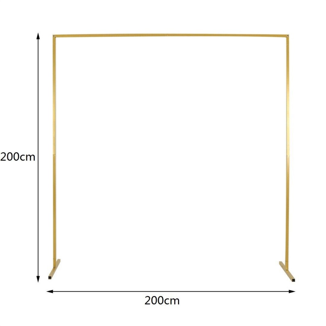 NEW Wedding Stand Flower Rack Arch Iron Party Door Garden Metal Prop Decor 2X2M — image 7