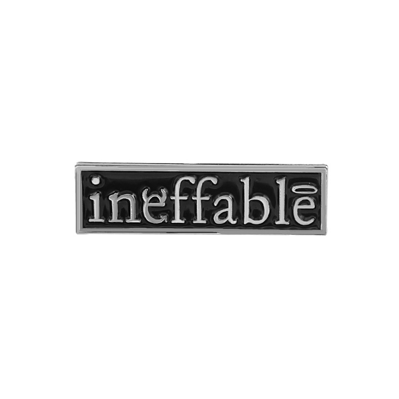 Find your own position monogram brooch (black)