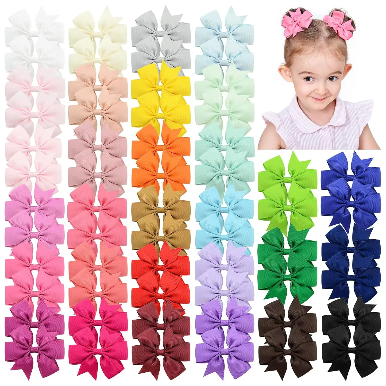 20 3 Inches Boutique Grosgrain Ribbon Pinwheel