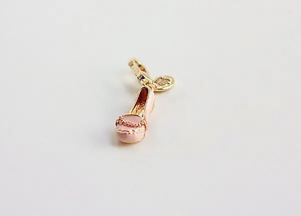 Sweet, Lovely And Delicate Flat Shoes Diamond Necklace Pendant Bag Chain Keychain Charm