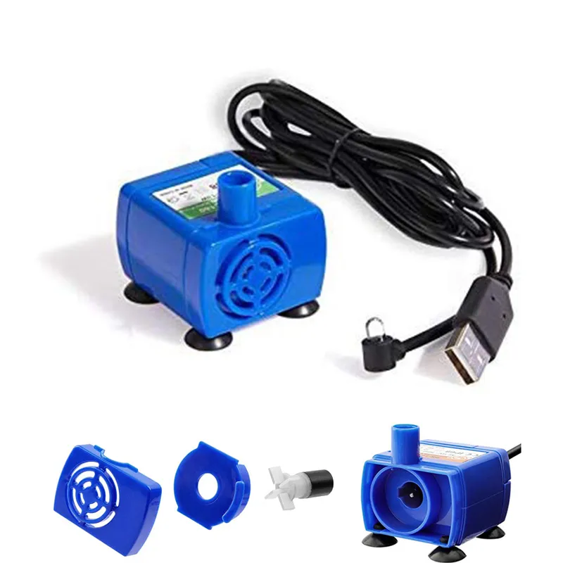 LED Light Pet Cat Water Dispenser Motor Accessories - Blue