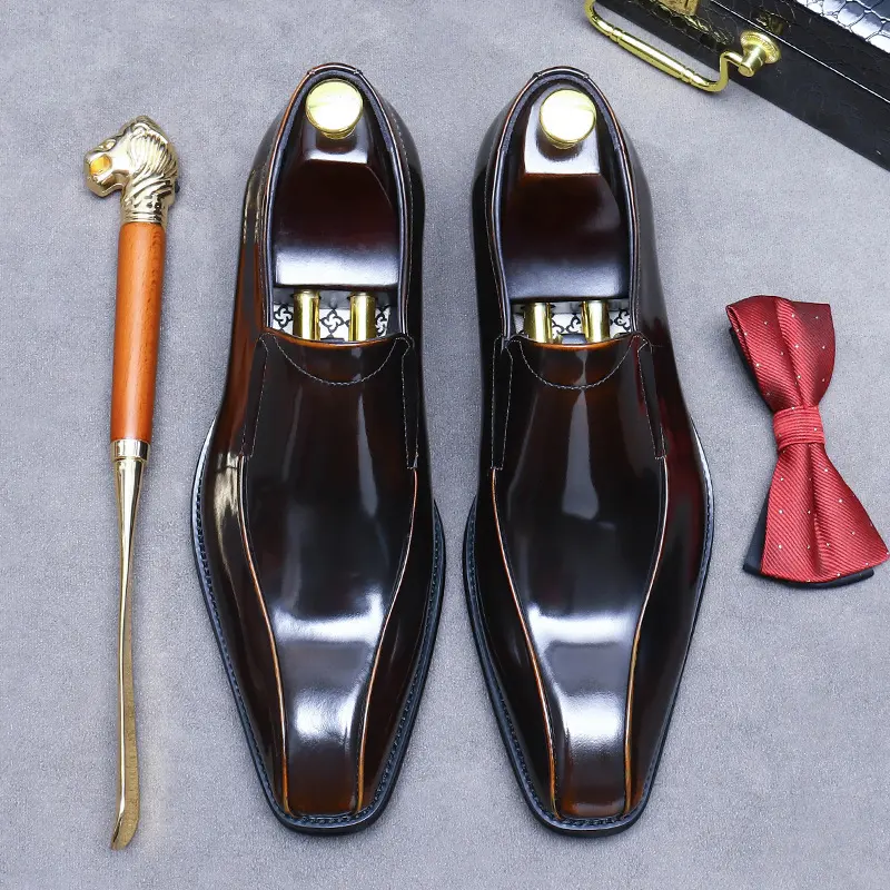 Business Formal Wear Shoes Cowhide Men's Office