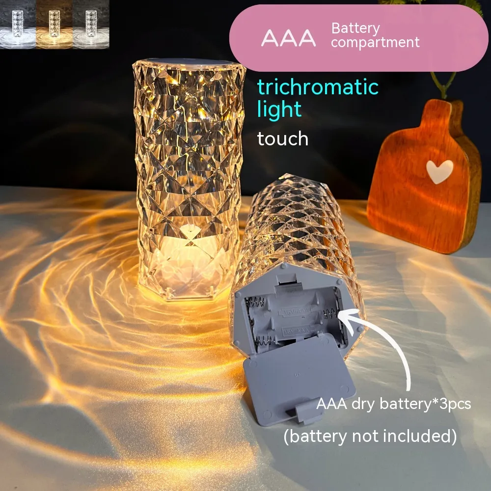 Crystal Rose Lamp Atmosphere Creative Led Table Lamp – image 6