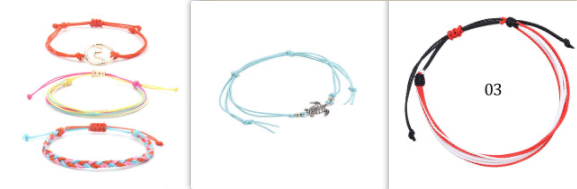 Hand-Woven Bracelet Multi-Color Rope Braid Friendship Bracelet