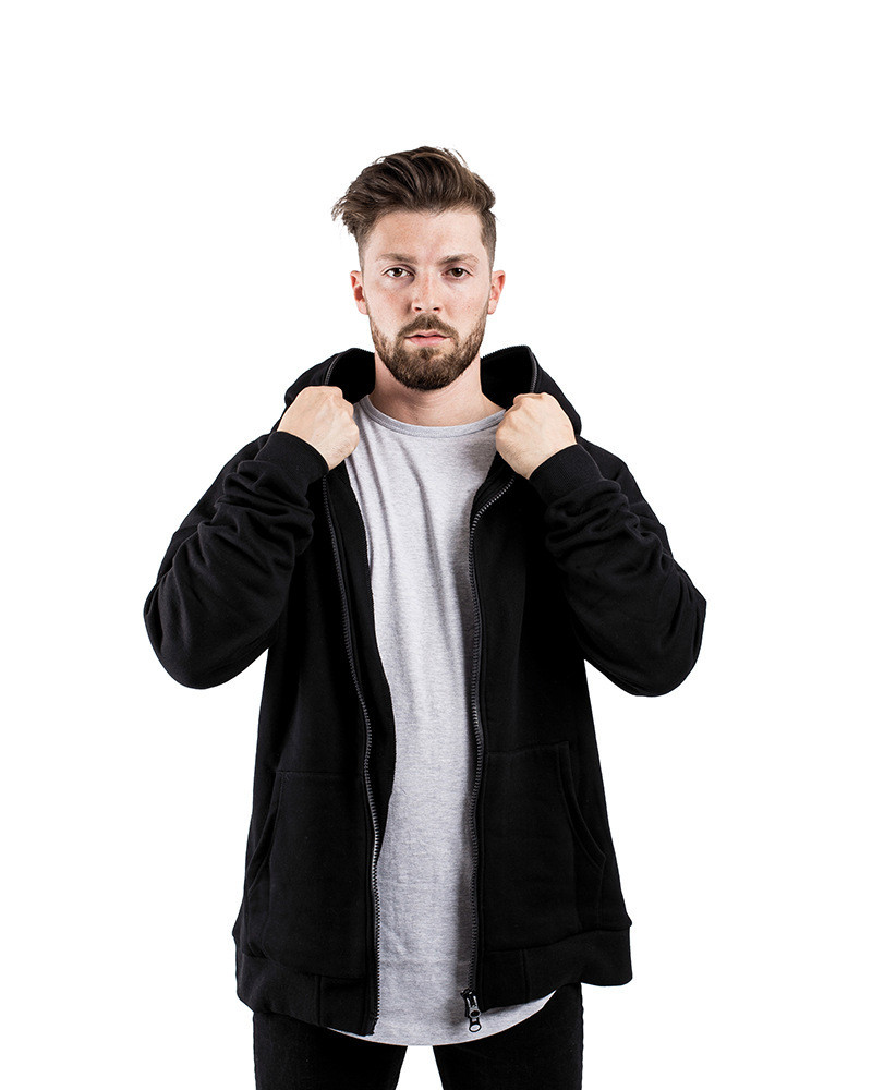 New Front And Back Wear Hooded Sweater Men's Sports And Leisure