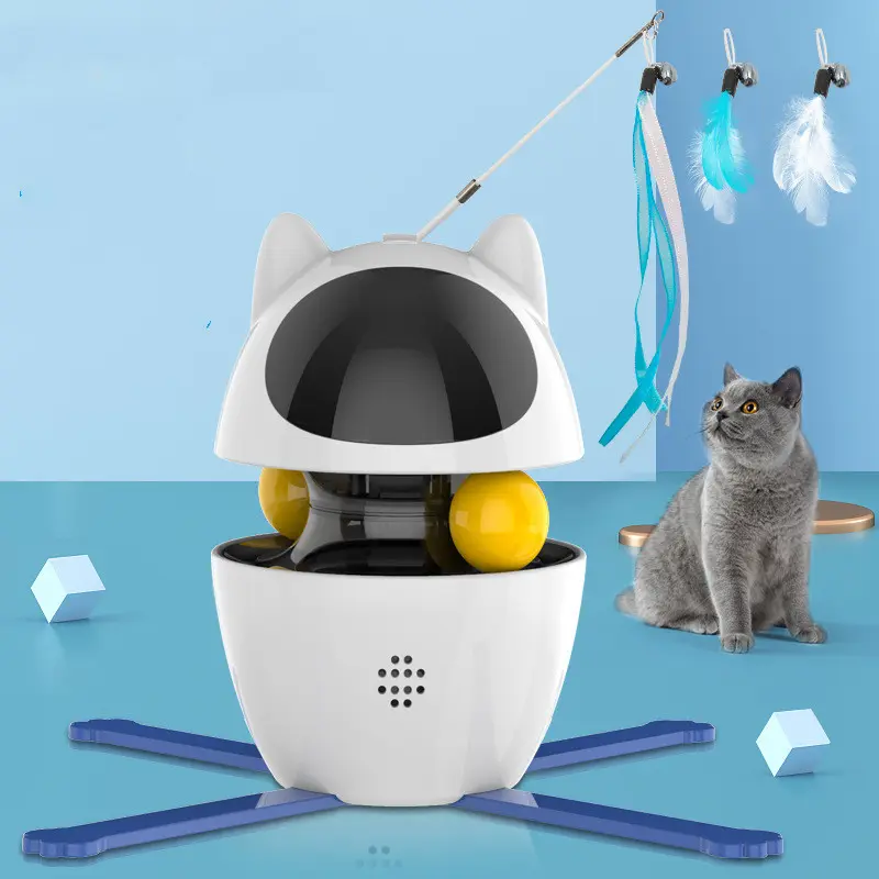 New Cat Toy Automatic Smart Cat Stick Spill Ball