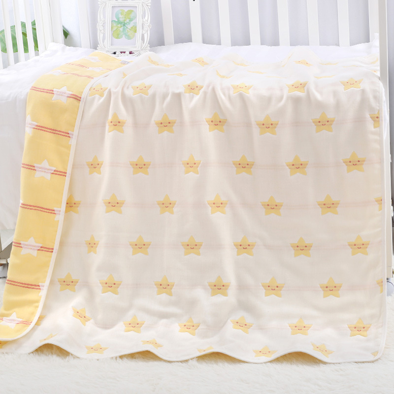 Title 7, Cotton Six-layer Gauze Towel Quilt Gauze Bath T...