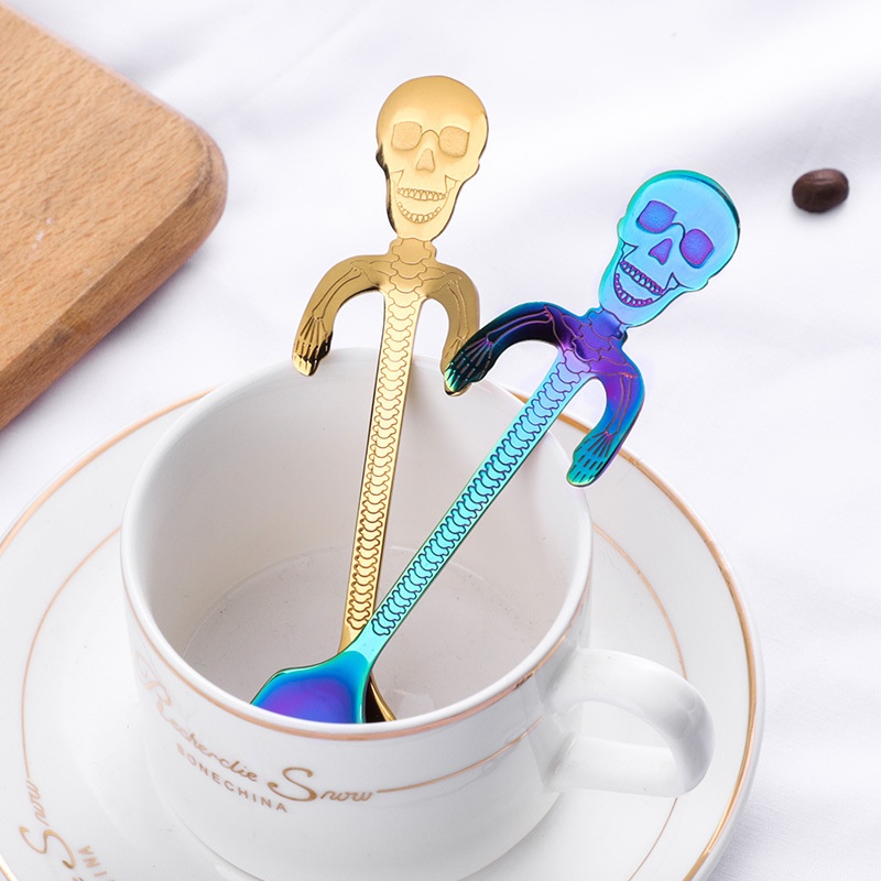 304 Stainless Steel Skull Spoon - Image 7