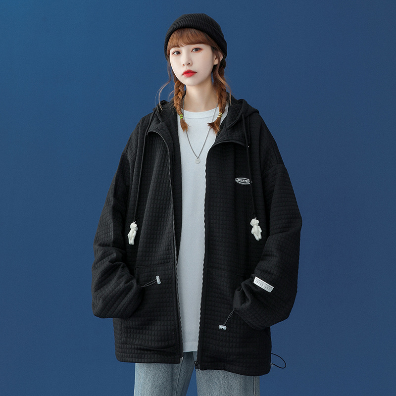 Gray Loose Wild Salt Cardigan Sweater