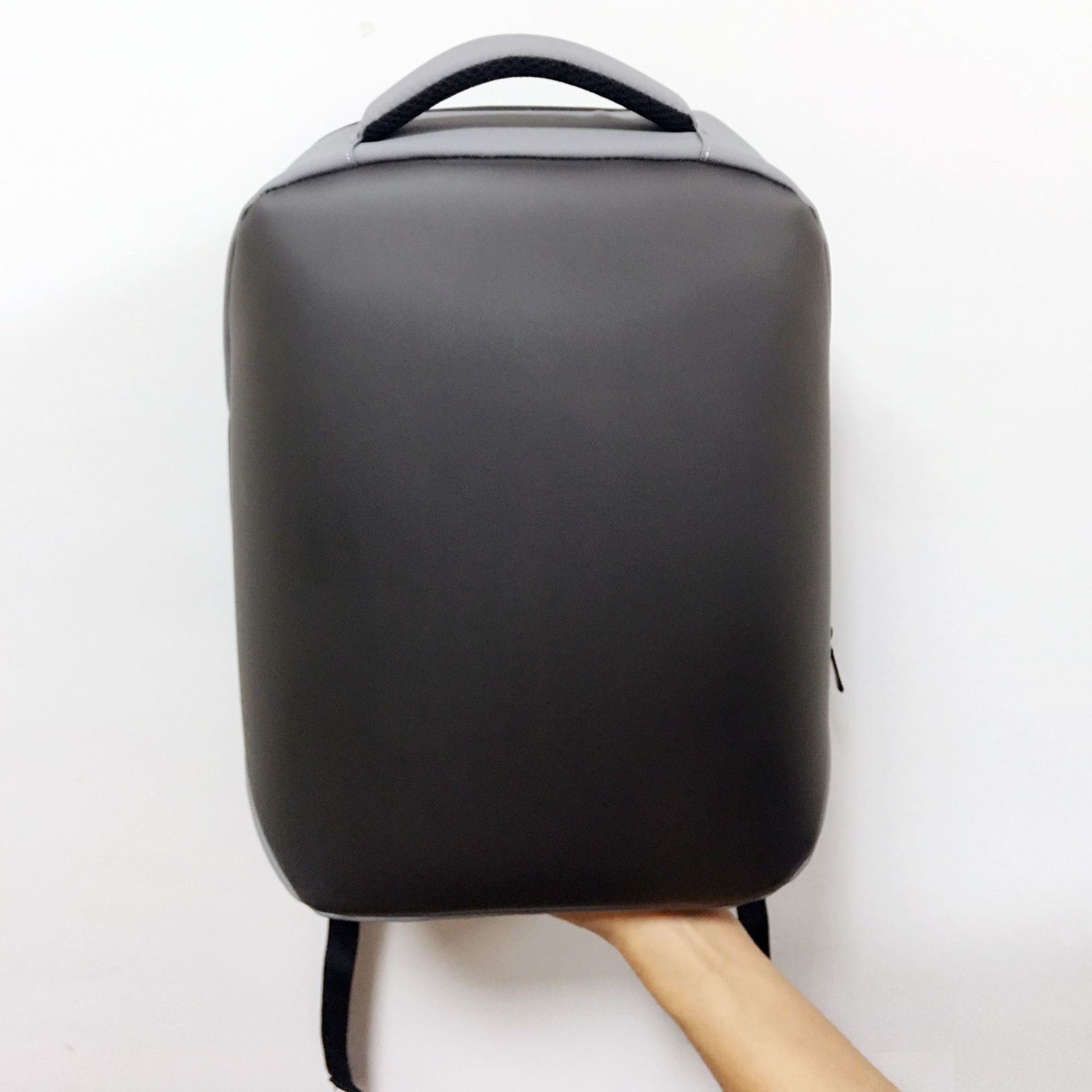 Regular LED Backpack Riding Double Bag DIY Text Animation Polyester Material Hot Sale - Black  Naked Bag