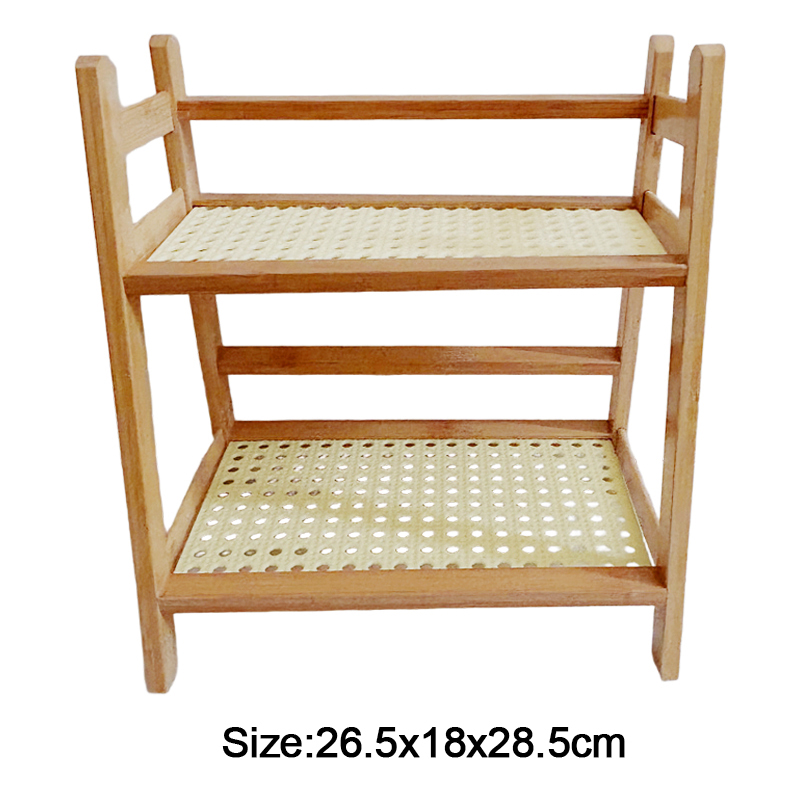 2 Layer Countertop Organizer Multipurpose Kitchen Wooden Rack Storage Shelf — image 2