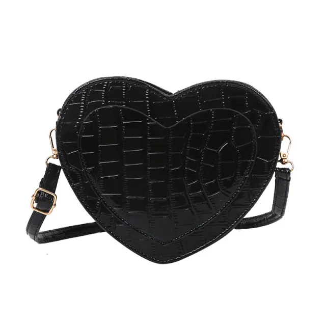 Korean Style Fashion Retro Women's One Shoulder Messenger Bag Black - Shop at LoveMi