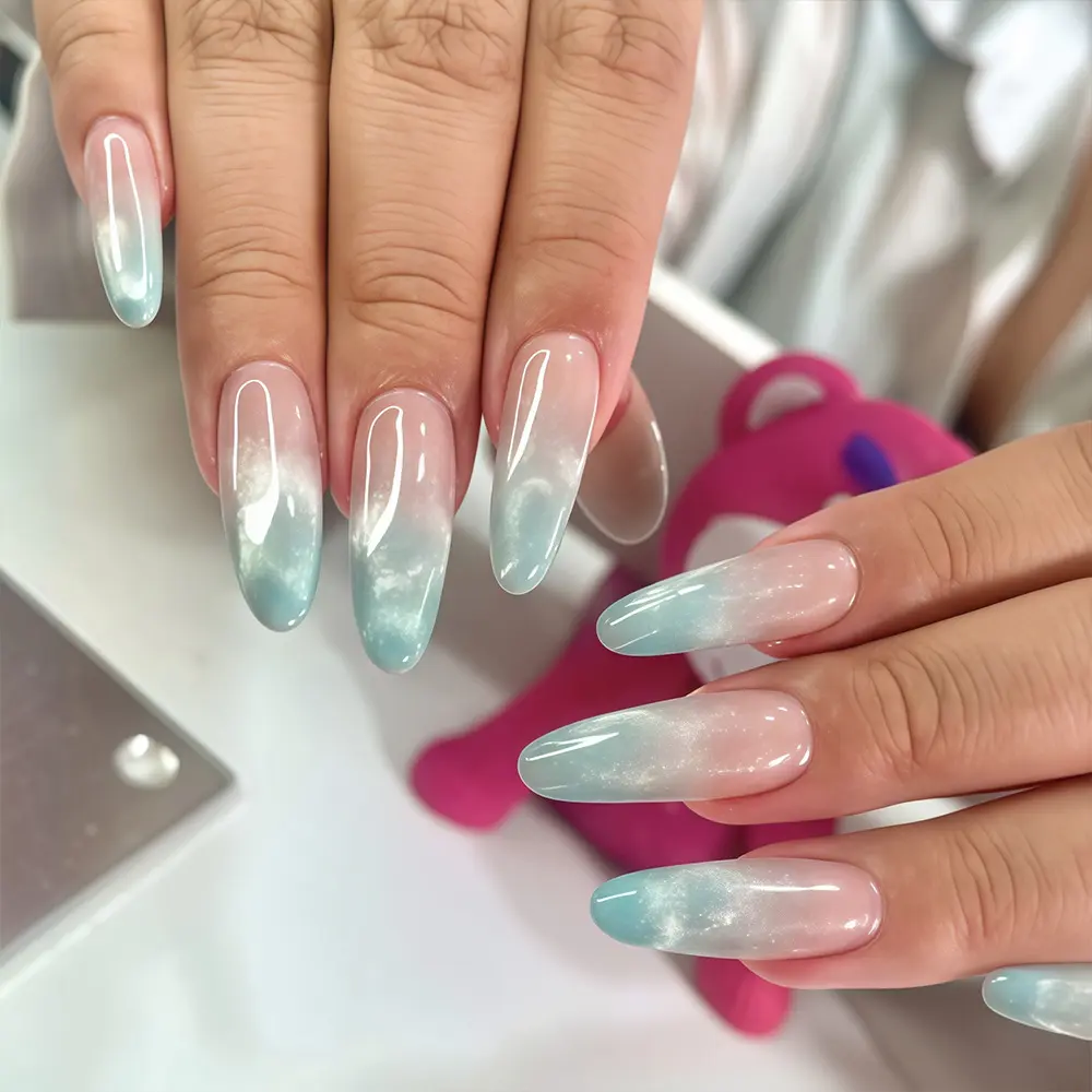 Of Long Oval Press-on Acrylic Nail Polish