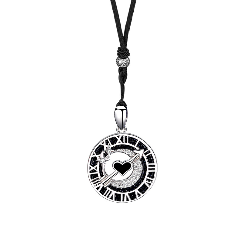 Original Design Cupid's Arrow Couple Necklace 925 Sterling Silver