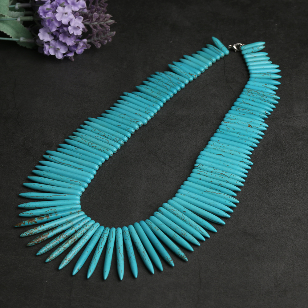 European And American Style Fashion Turquoise Necklace