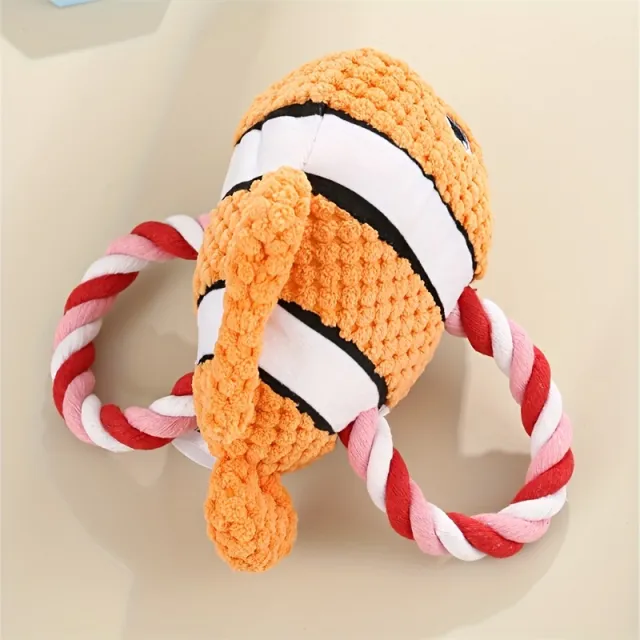 Pet Toys Turtle Shaped Dog Chewing Toys Interactive Pet Stuffed Toys Dog Knot Toys Orange - Shop at LoveMi