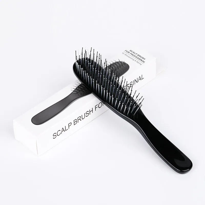 Home Hair Styling Comb, Fluffy Styling Comb, Suitable For Both Dry And Wet Use, Scalp Massage Comb, Combs For Girls - Black