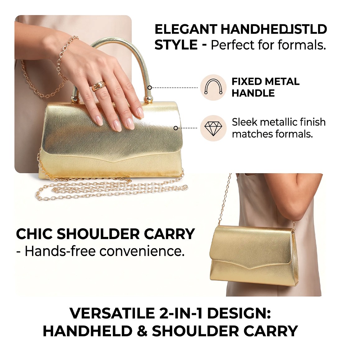 Stylish Leather Traveling Wristlet Bag Envelope Clutch Wallet Small Purse — image 6