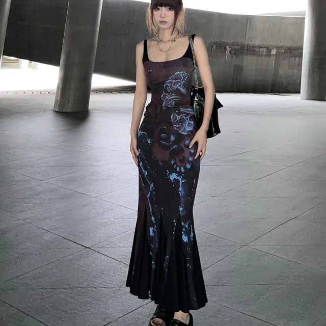 Retro Spicy Girl Suspender Dress - Shop at LoveMi