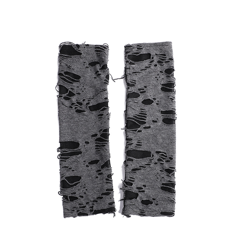 Halloween Black Grey Punk Style Cos Costume Props Finger Gloves