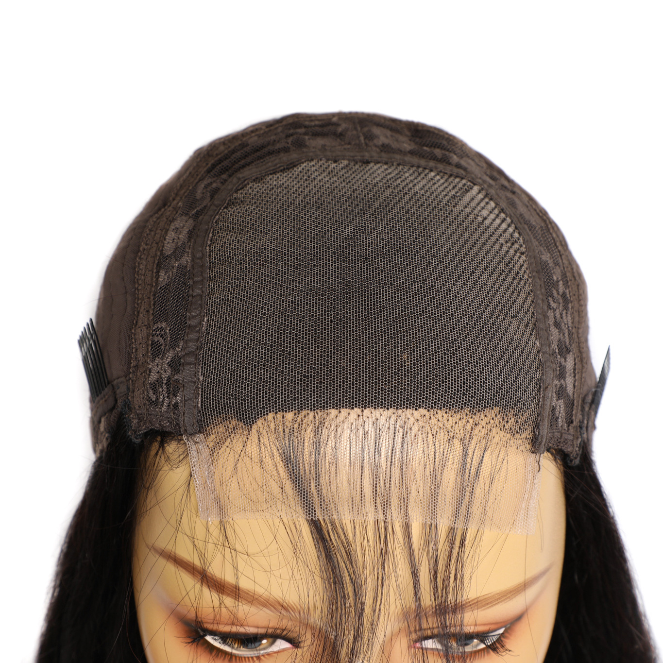 Real Human Hair Wig Lace Hair Set 9a Hair Quality Straight Hair — foto 2