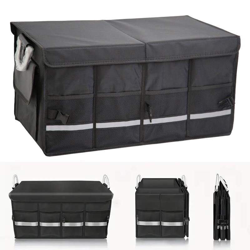 Large Car Boot Organiser Heavy Duty Collapsible Foldable Tidy Storage Trunk Box — image 2