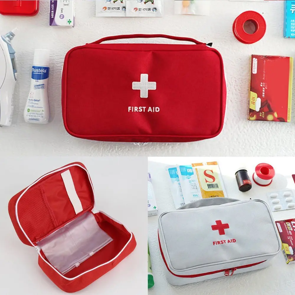 Empty Large First Aid Kit Medicines Outdoor Camping Survival