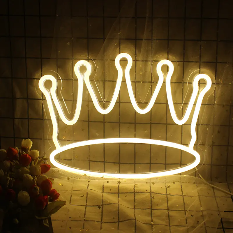 Internet Celebrity Atmosphere Luminous Crown Neon Light