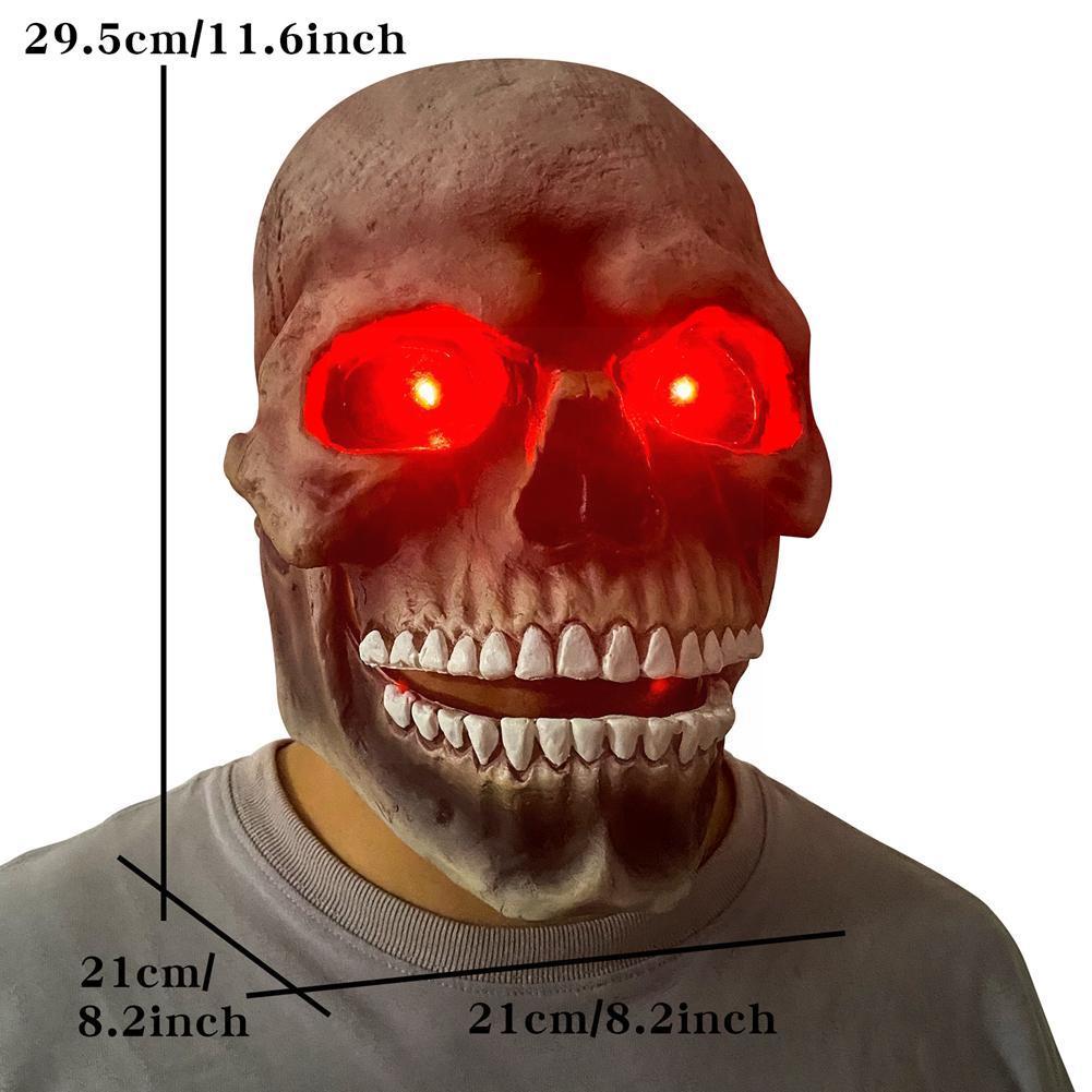 Halloween Skull Movable Mouth Latex Mask Halloween Kills Mask Cosplay Scary Killer Full Face Helmet Halloween Party Costume Prop — foto 3