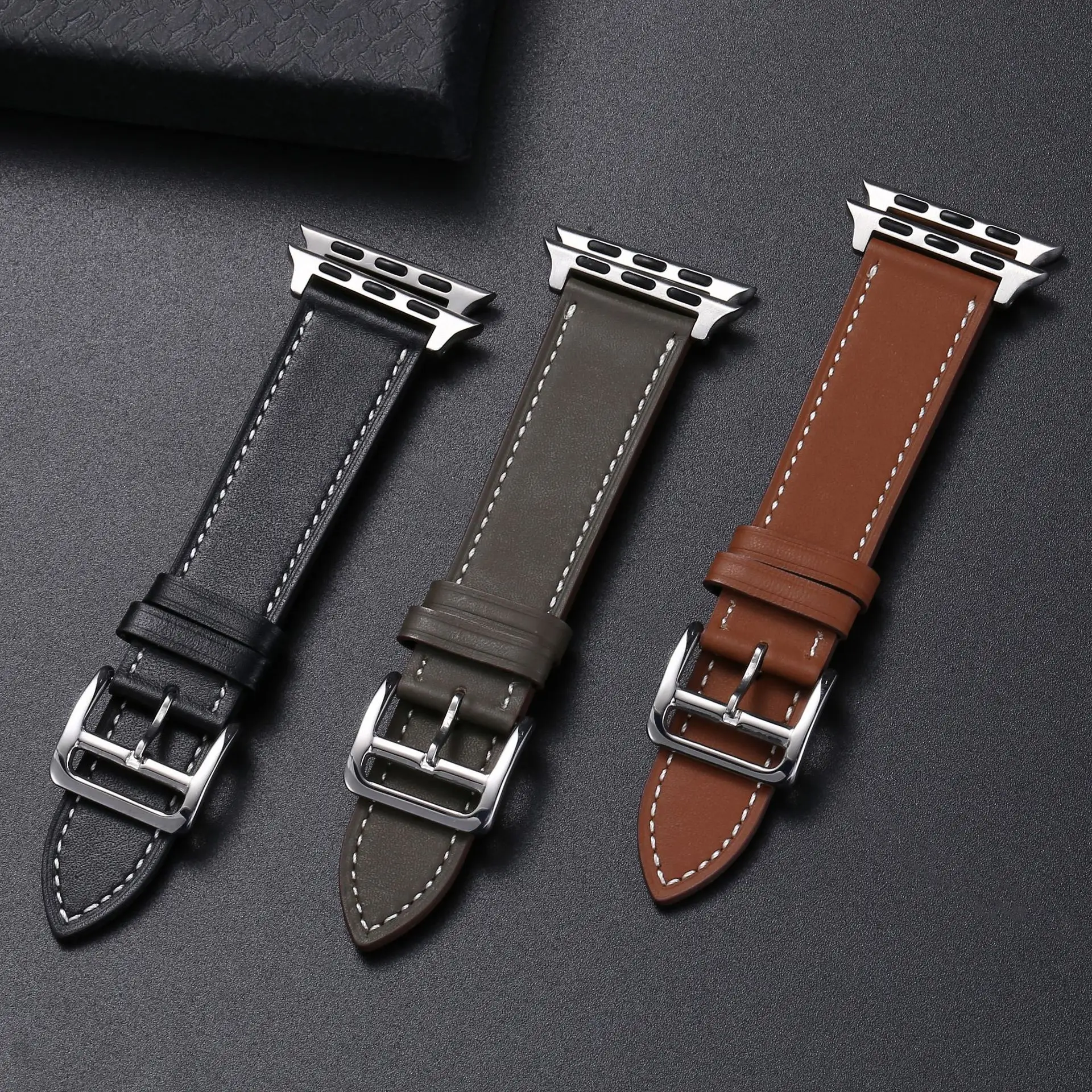 Casual Style With Cow Leather Needle Pattern