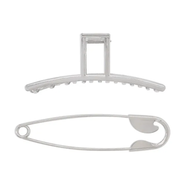 New Jewelry Simple Pin Banana Clip Hair Accessories White K - Shop at LoveMi