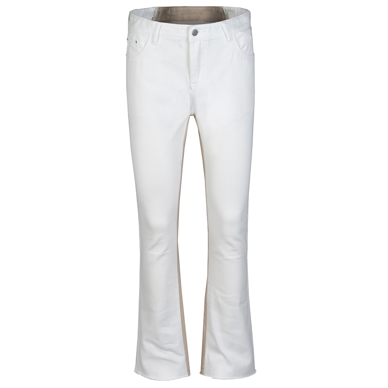 Title 5, Heren jeans met subtiel framboos contrast en fr...