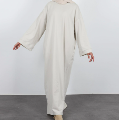 Women's Simple And Comfortable Solid Color Sweatshirt Dress