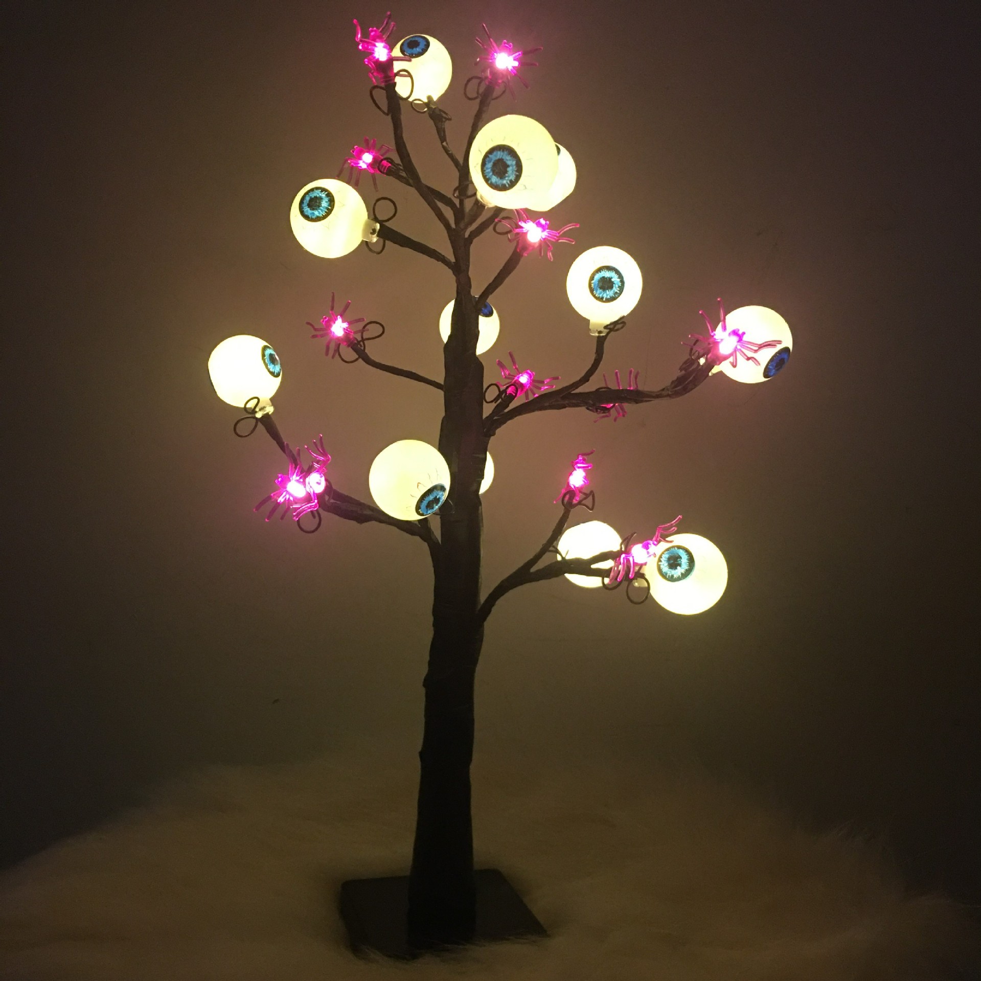 Black birch tree lights