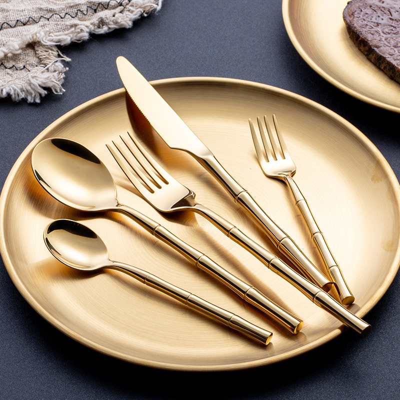 Title 4, Golden Western Steak Cutlery Set Spoon