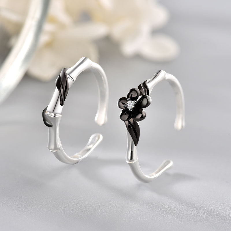 Childhood Sweetheart S925 Sterling Silver Couple Ring