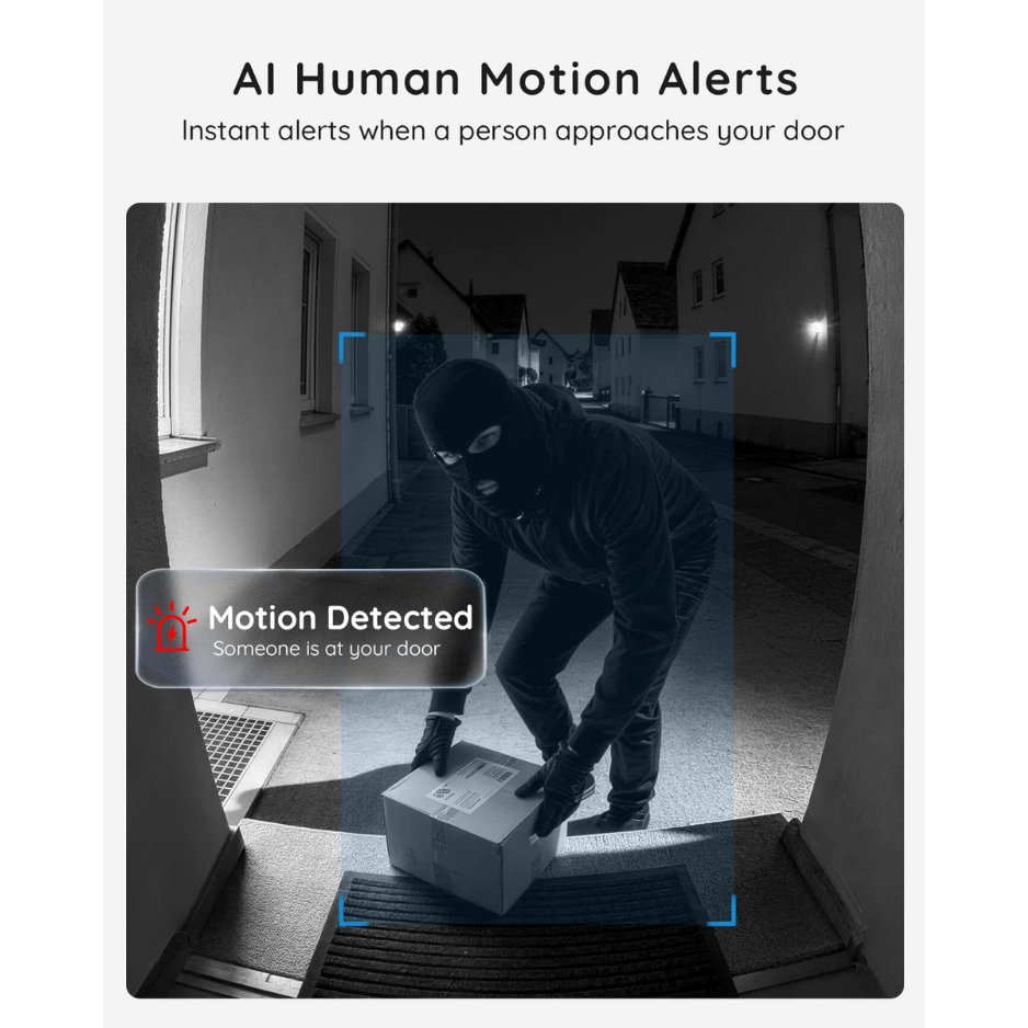 2K HD Wireless Video Doorbell Camera, No Subscription Required 3