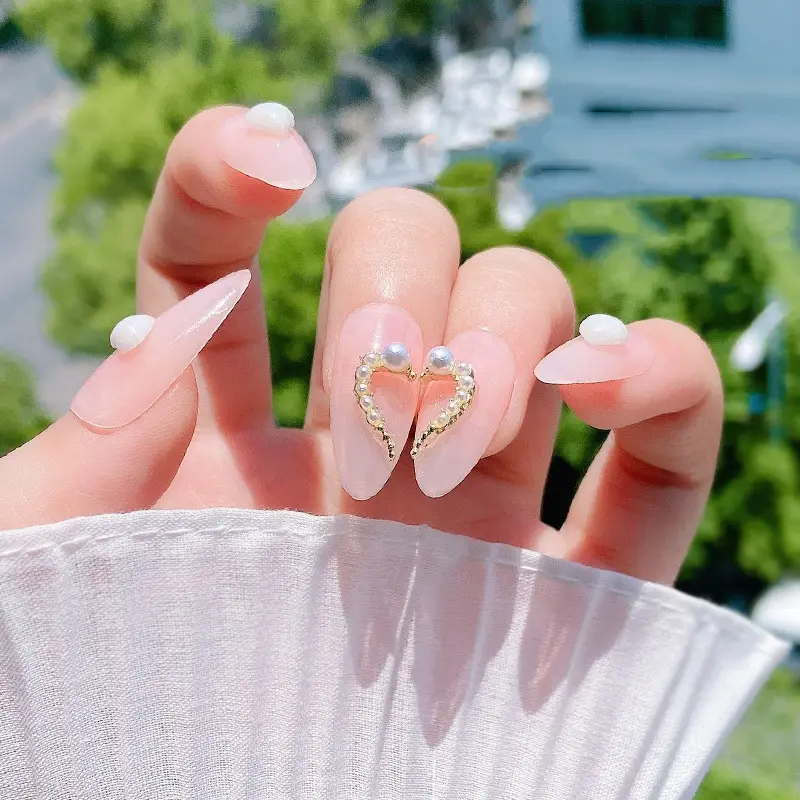 Nail Art DIY Love Heart Alloy Jewelry
