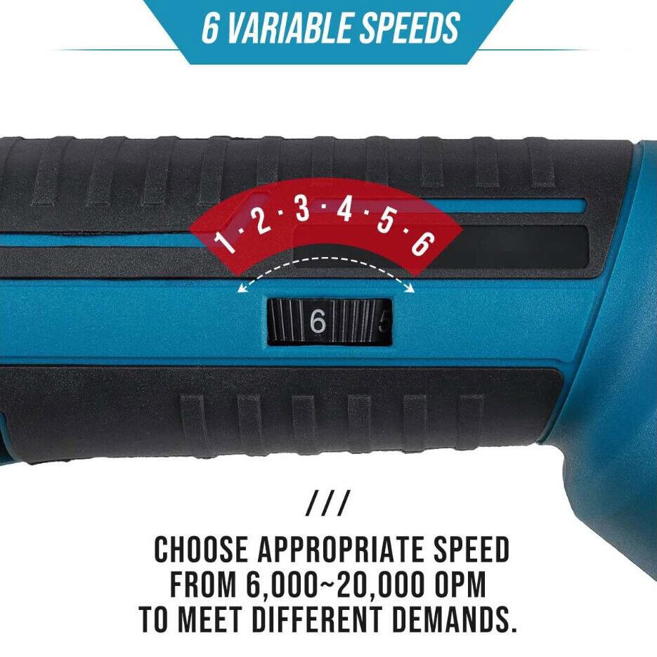 For  18V Battery Cordless Oscillating Multi Tool With Accessories 6 Speeds