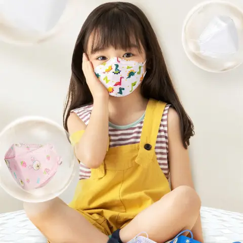 Disposable KF94 Children's Mask Cartoon Fish Shape Willow Leaf