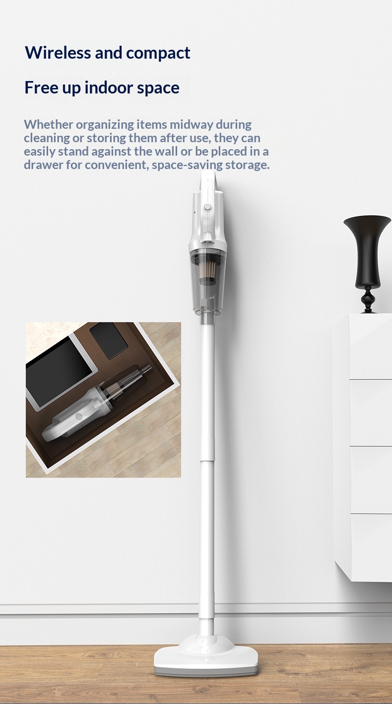 Multifunctional Cordless Handheld Vacuum Cleaner, Mini High Suction 2-in-1 Vacuum For Car & Home With Extension Tube 10