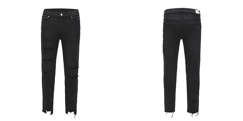 Title 2, Jeans slim fit com stretch e pé Cut And Destroy...