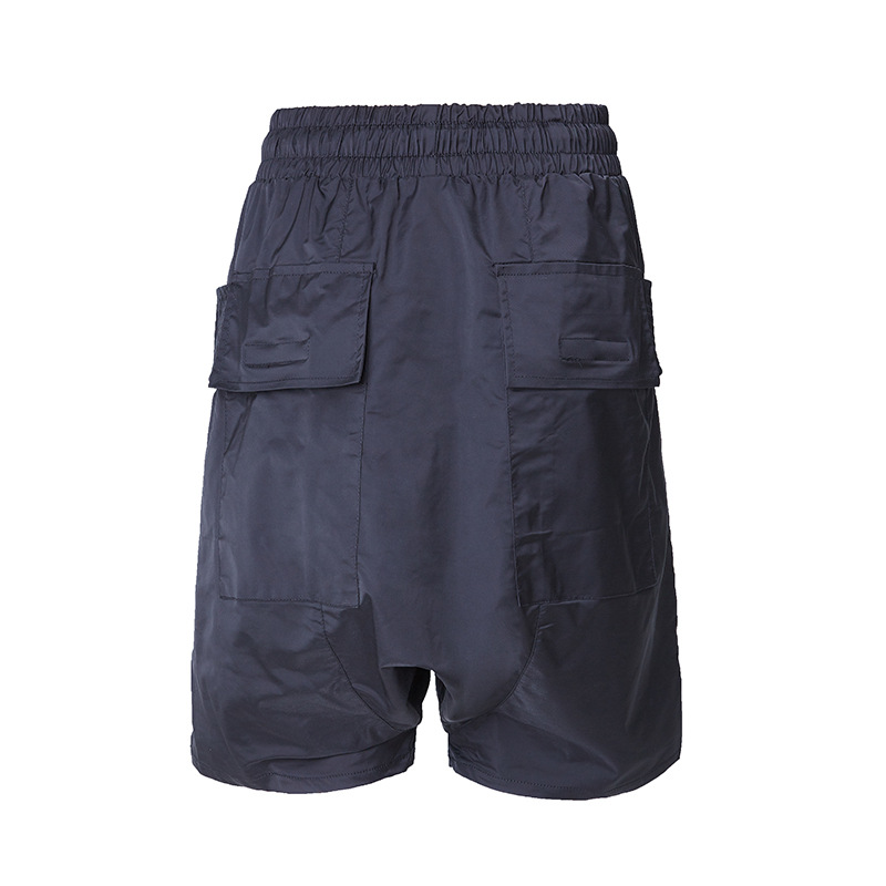 Nylon Double Ring Large Pocket RO Sling Harem Casual Shorts